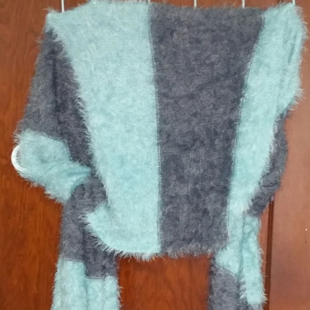 American Eagle Outfitters Aerie Scarf Blue & Grey
